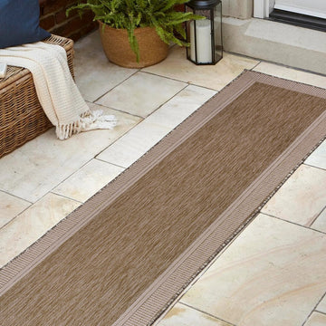 Hali Coastal Casual Wide Stripe Border Area Rug